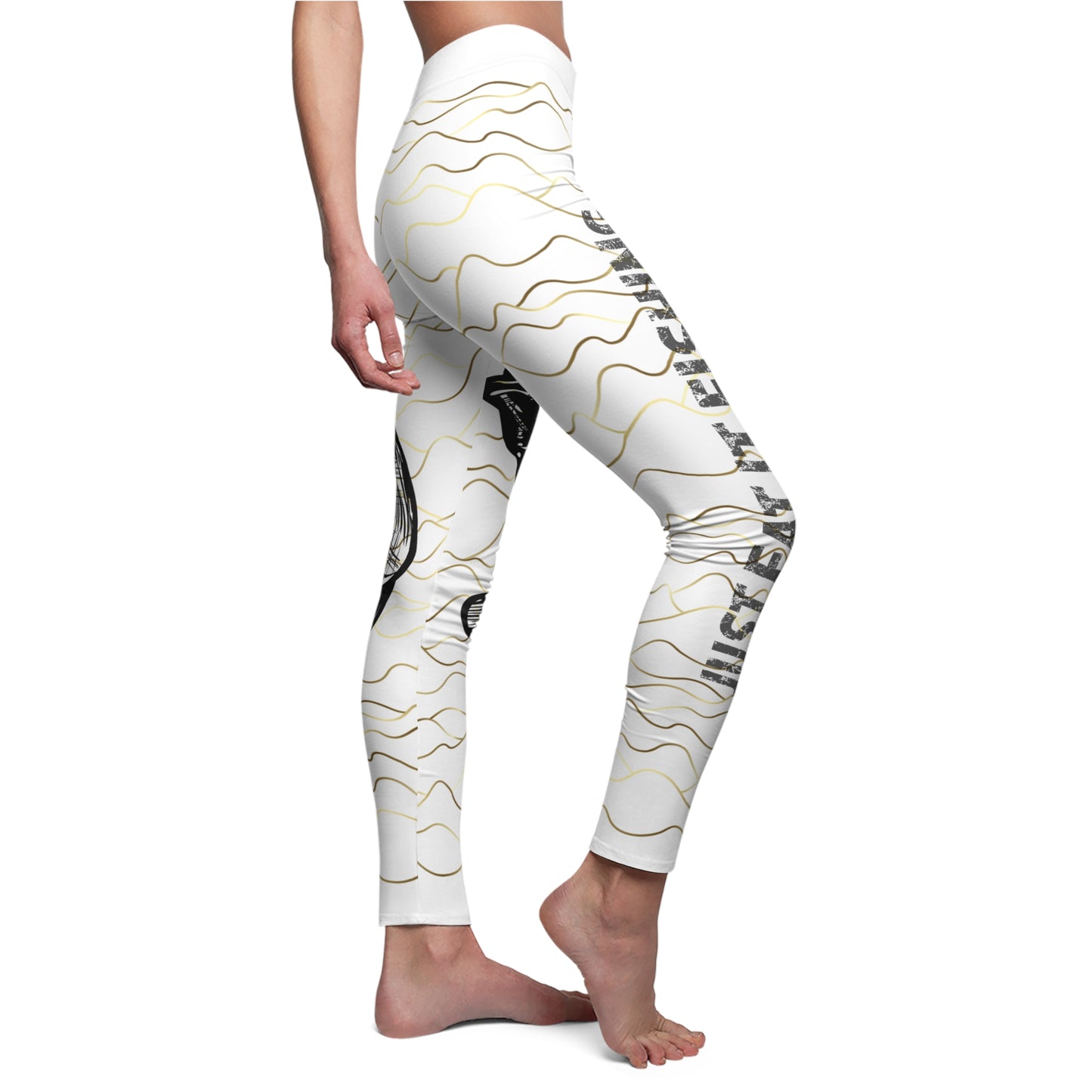 JEI Gold Water Bass Fishing Leggings