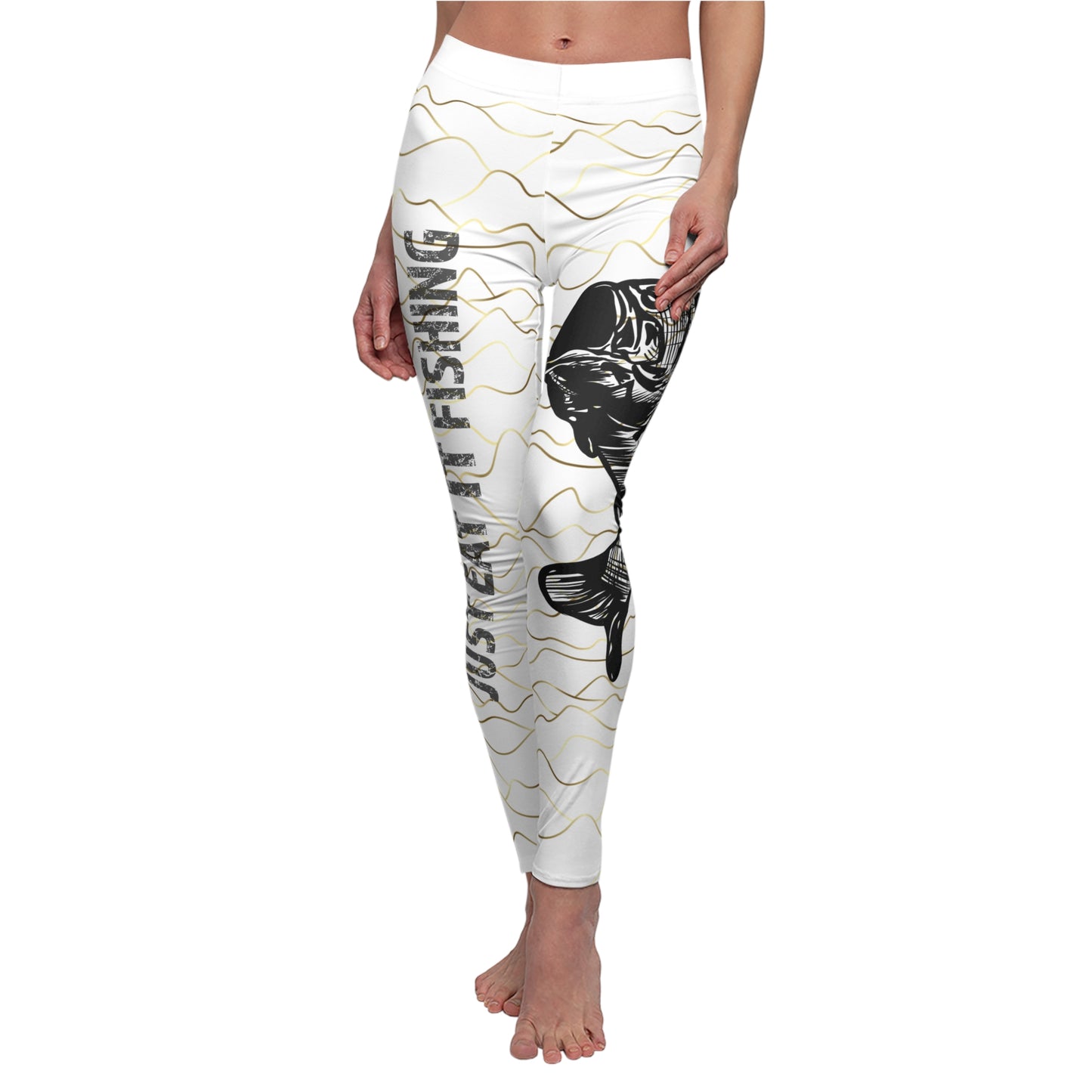 JEI Gold Water Bass Fishing Leggings