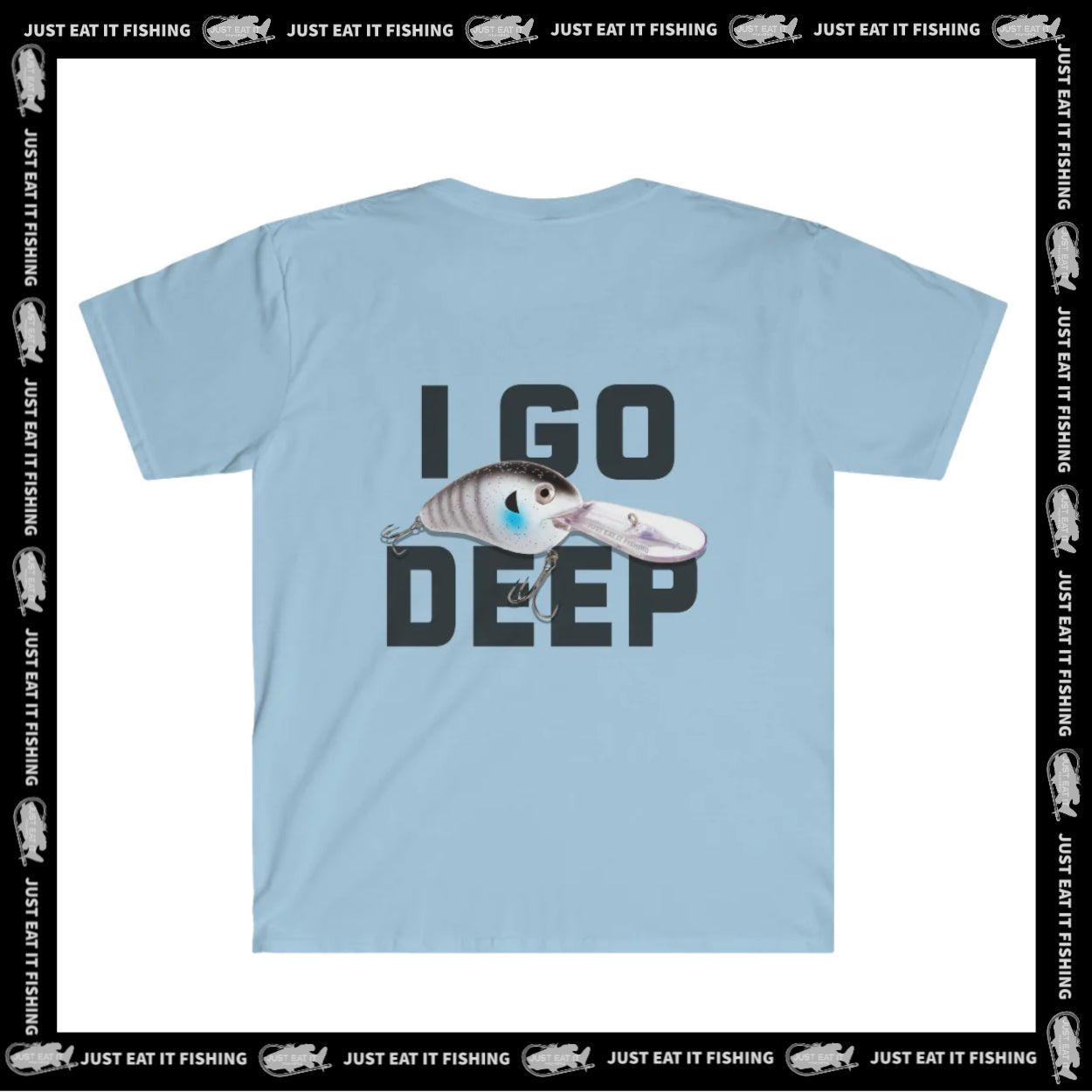 I GO DEEP Fishing Design