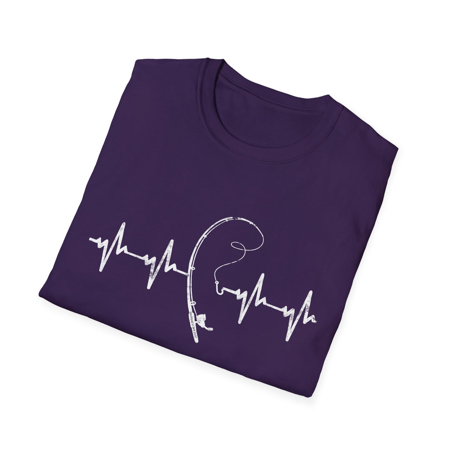 Unisex Fishing Rod Heartbeat Tee