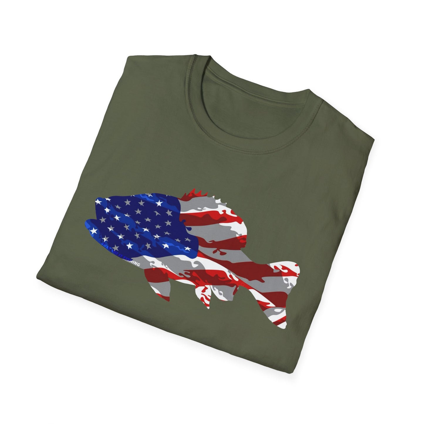 Unisex American Camo Bass Tee