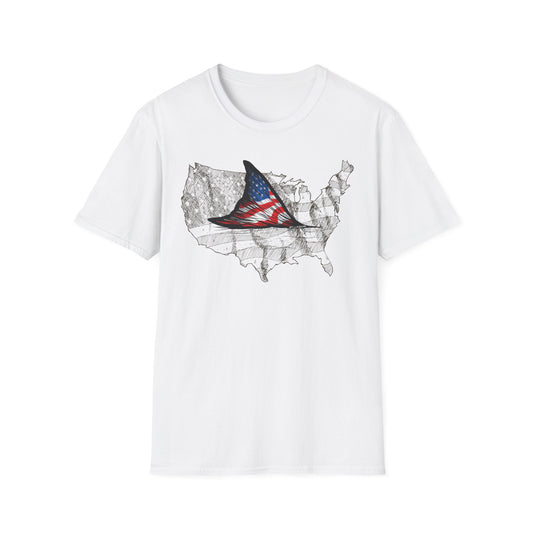 Unisex USA Fish Tail Tee