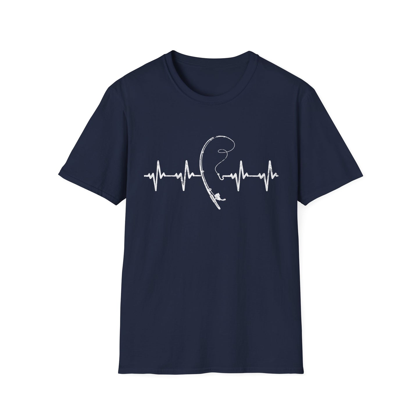 Unisex Fishing Rod Heartbeat Tee