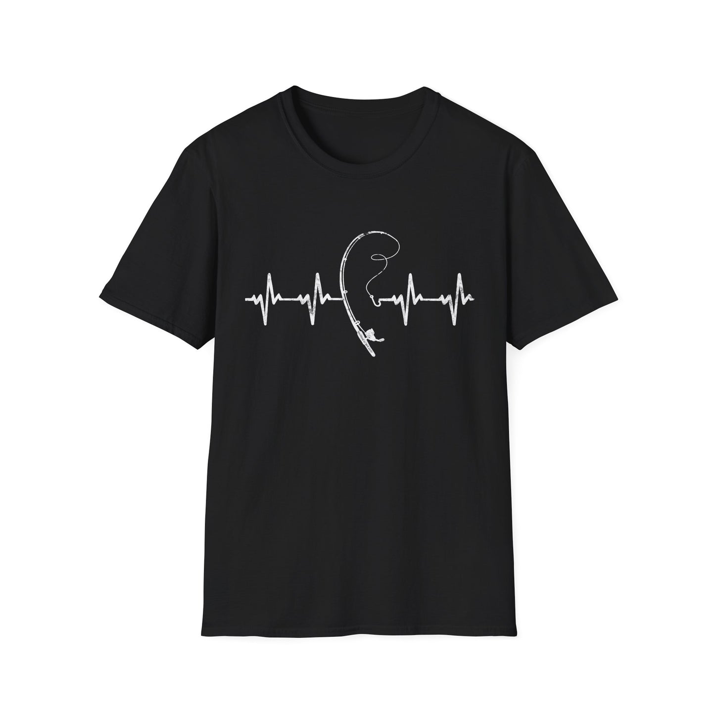 Unisex Fishing Rod Heartbeat Tee