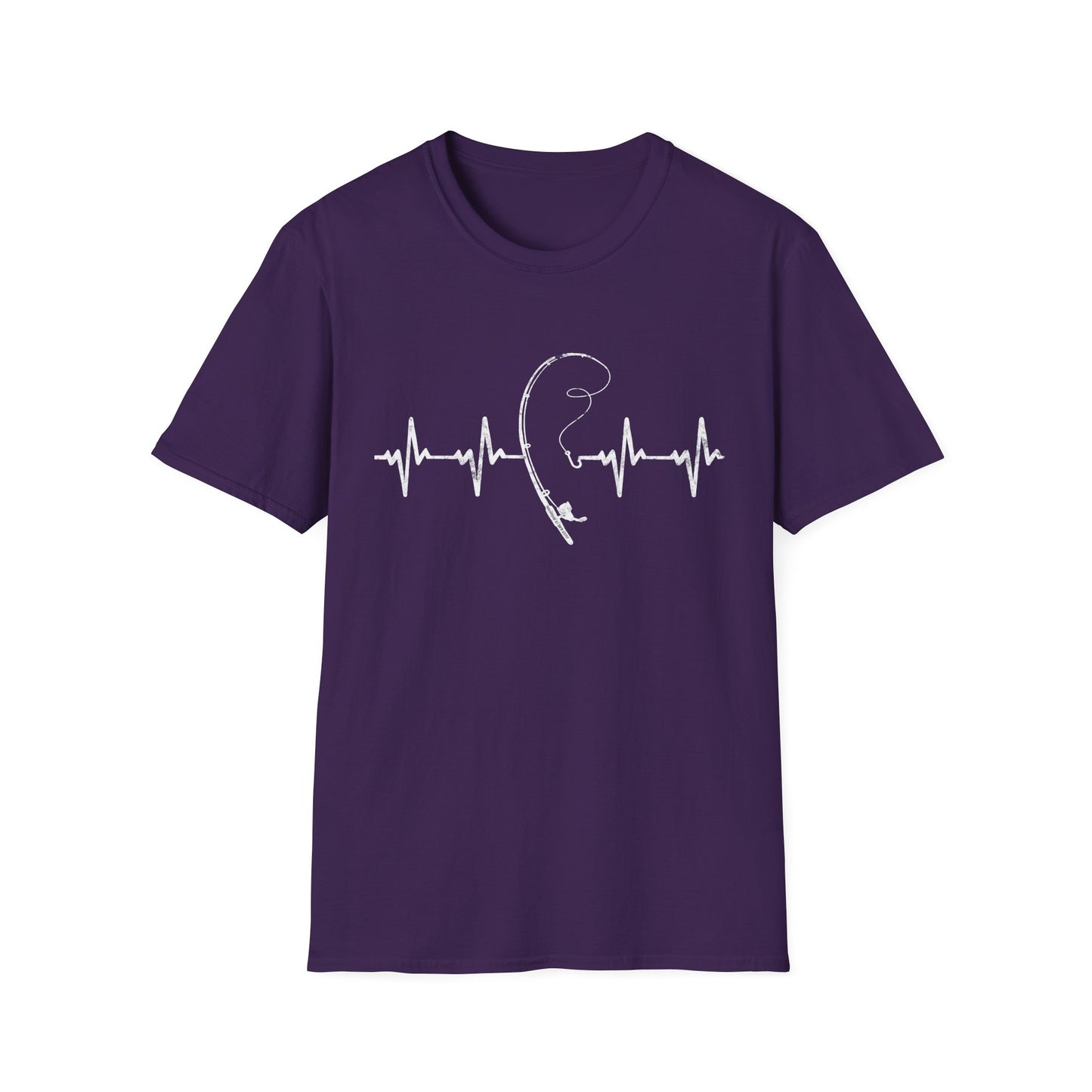 Unisex Fishing Rod Heartbeat Tee