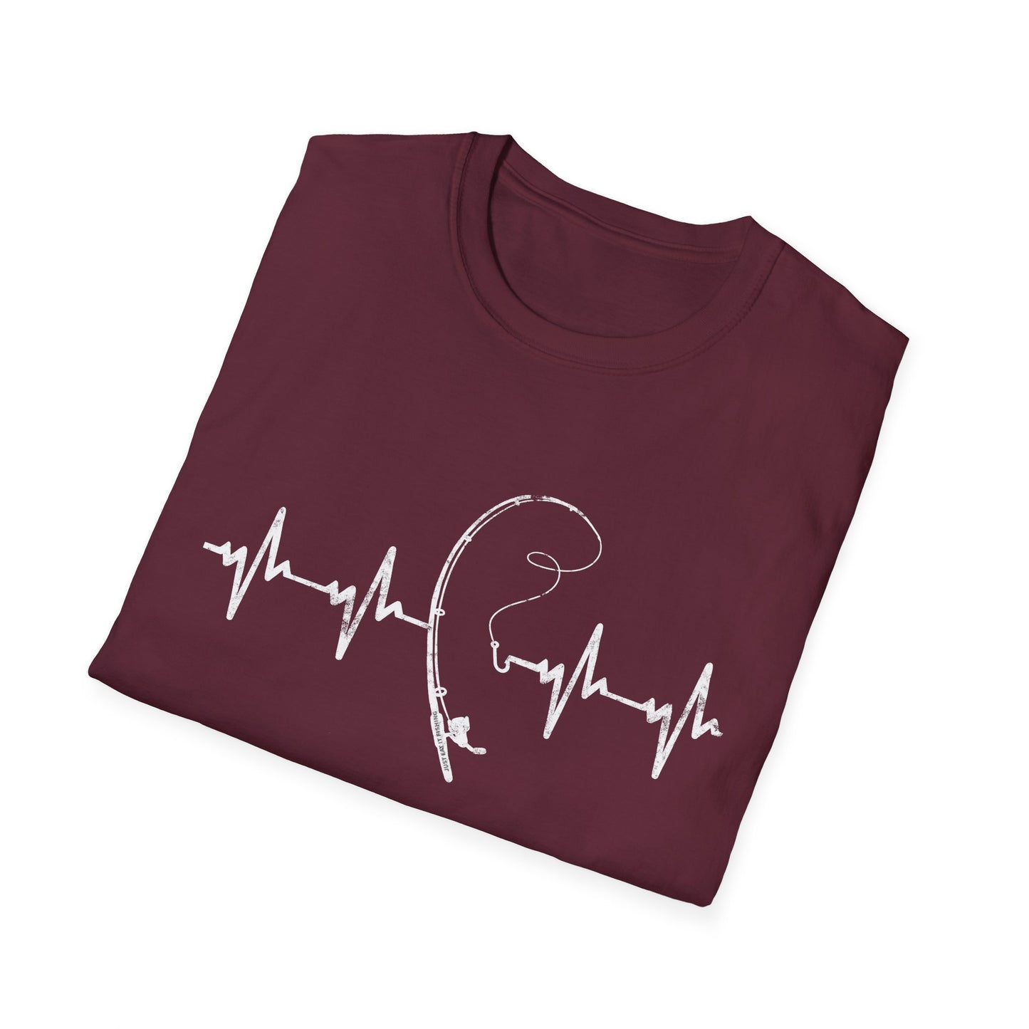 Unisex Fishing Rod Heartbeat Tee