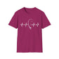 Unisex Fishing Rod Heartbeat Tee
