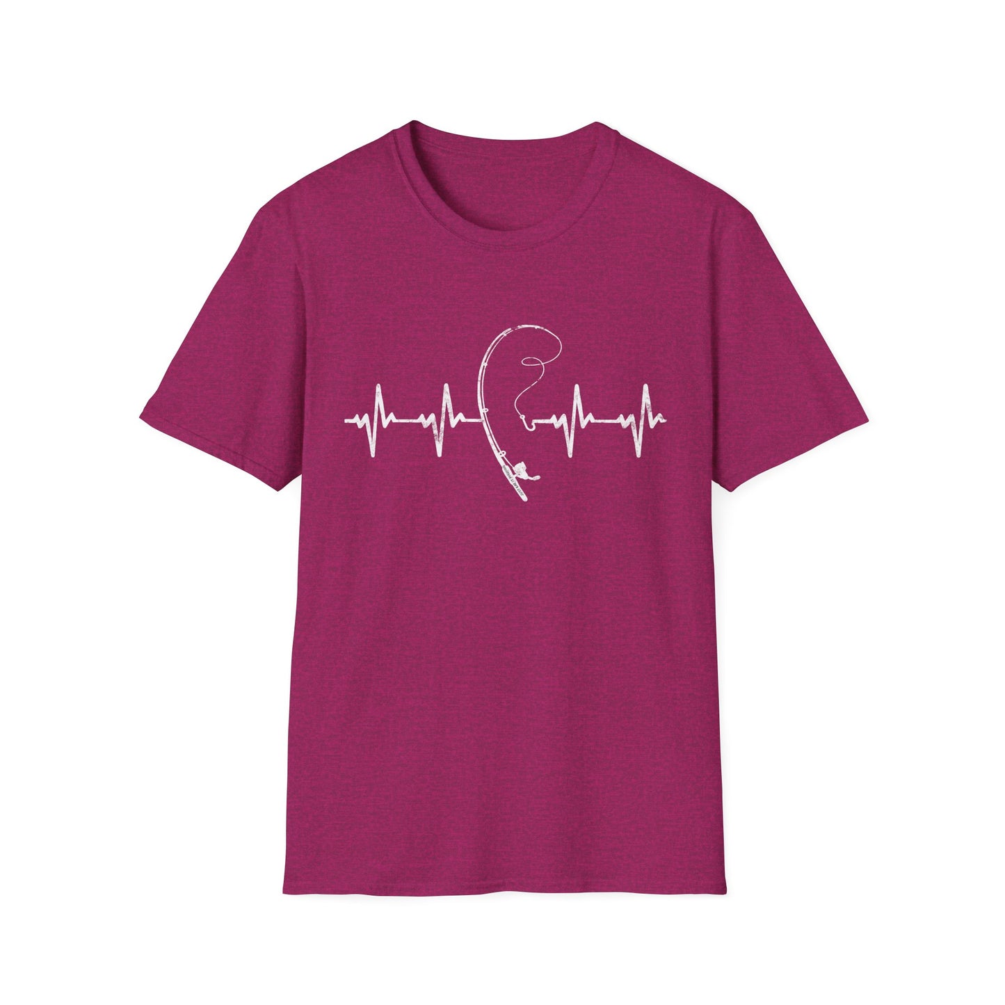 Unisex Fishing Rod Heartbeat Tee