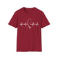 Unisex Fishing Rod Heartbeat Tee