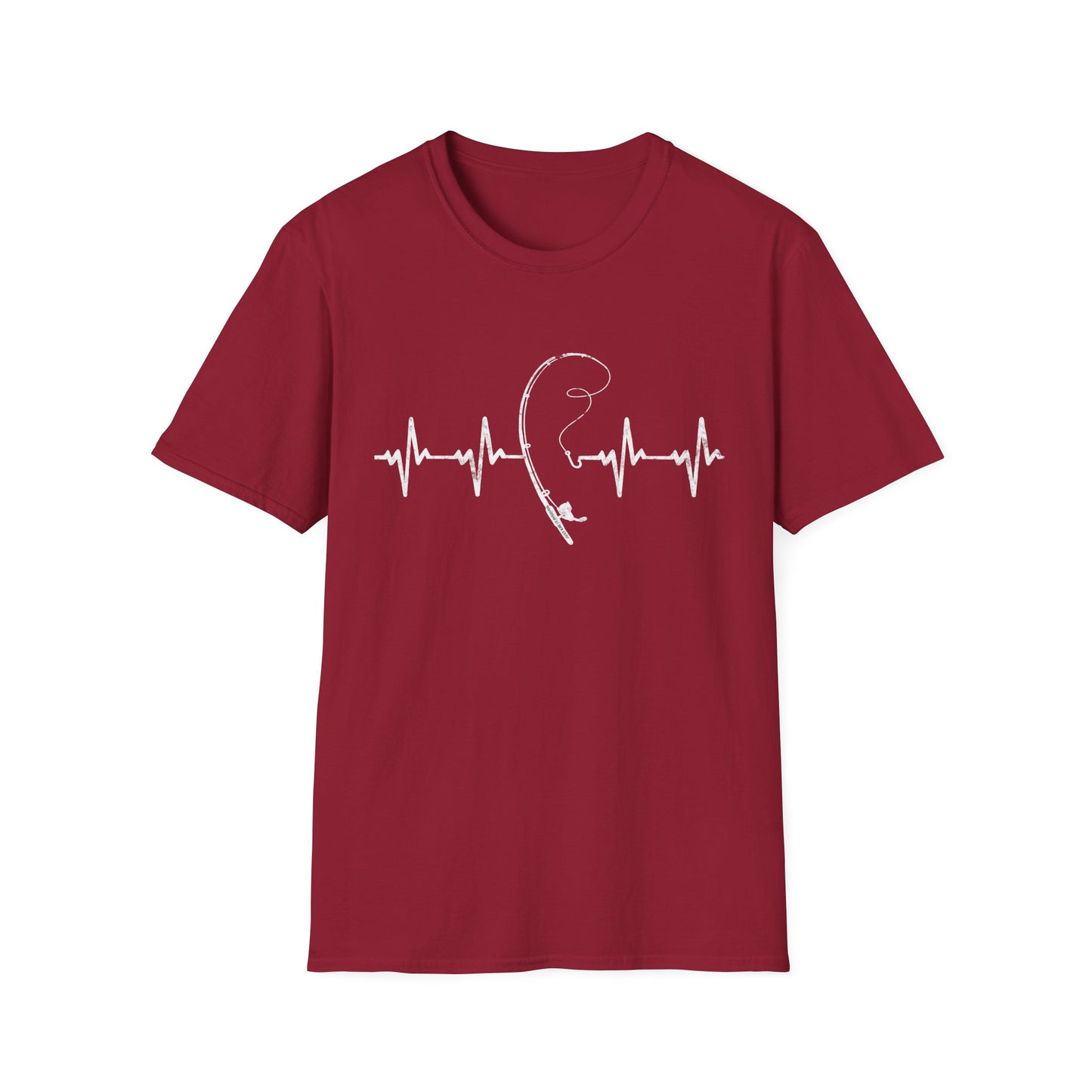 Unisex Fishing Rod Heartbeat Tee