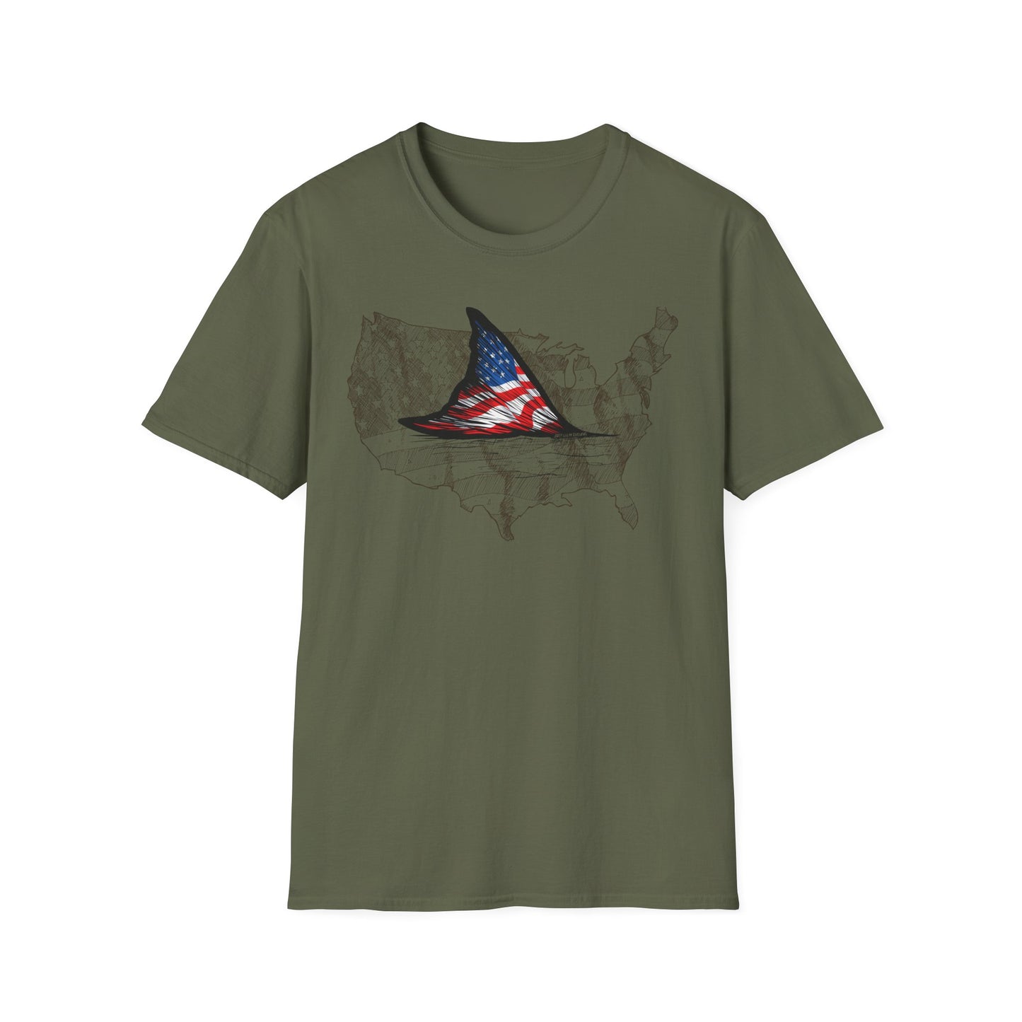 Unisex USA Fish Tail Tee
