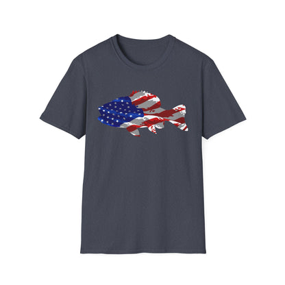 Unisex American Camo Bass Tee