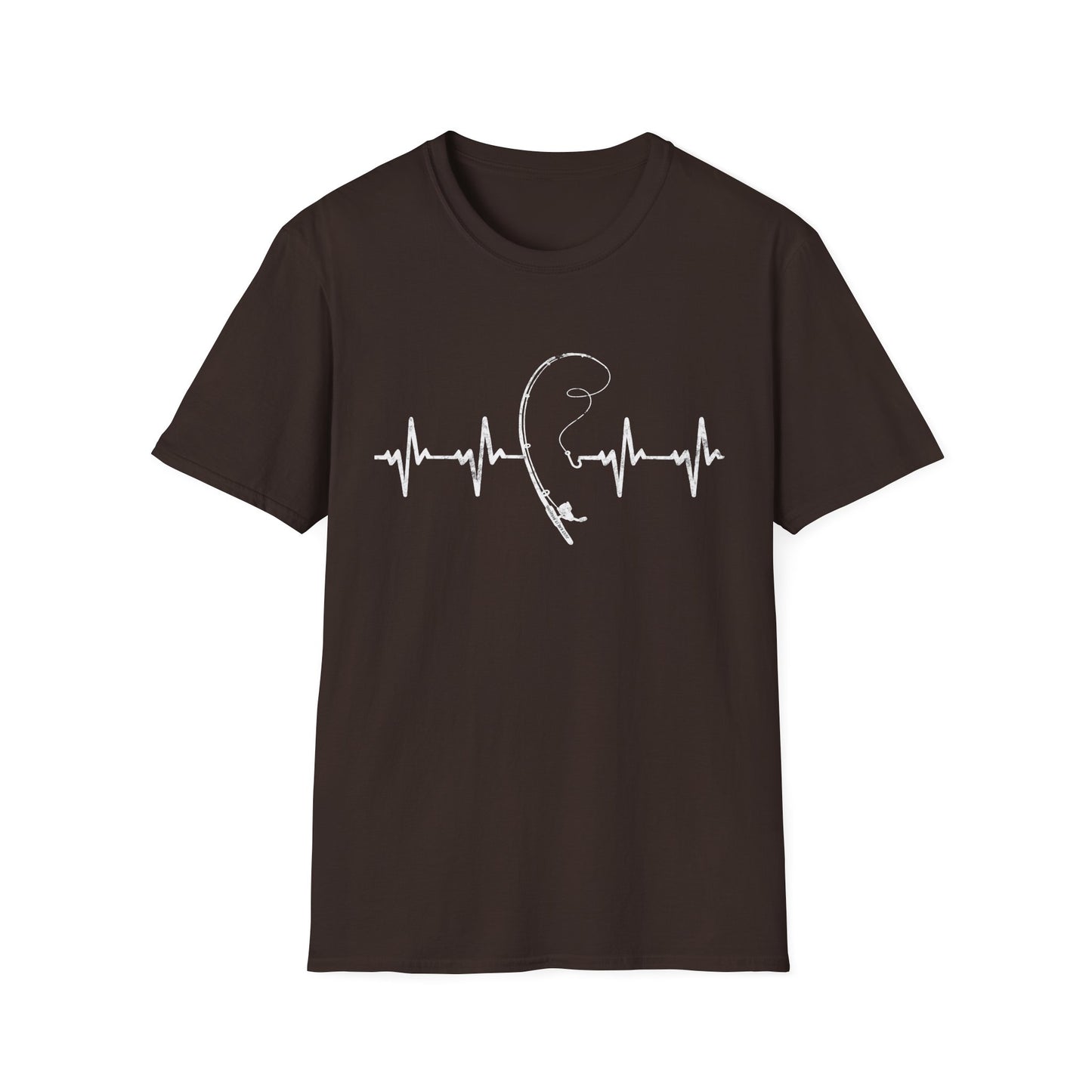 Unisex Fishing Rod Heartbeat Tee