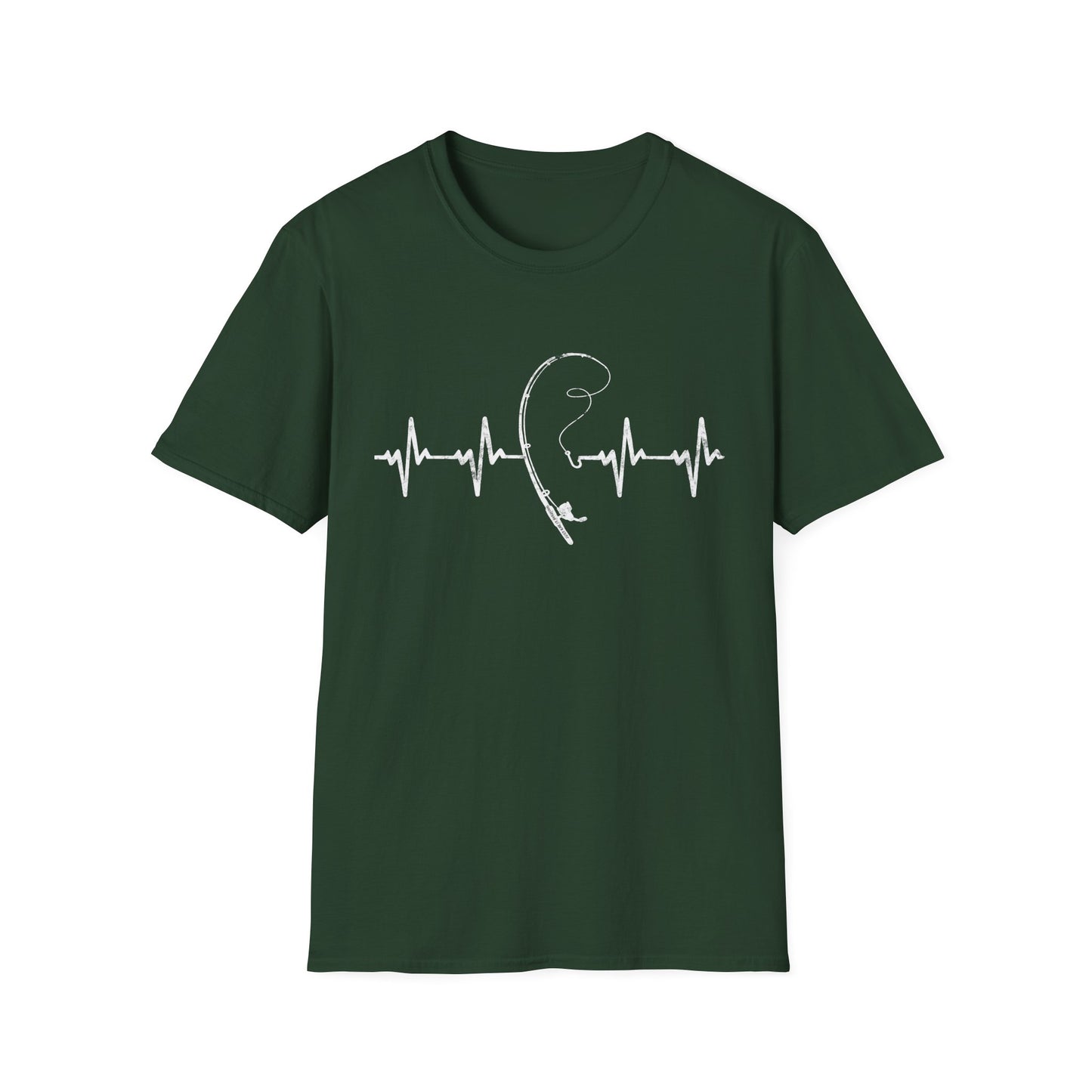 Unisex Fishing Rod Heartbeat Tee