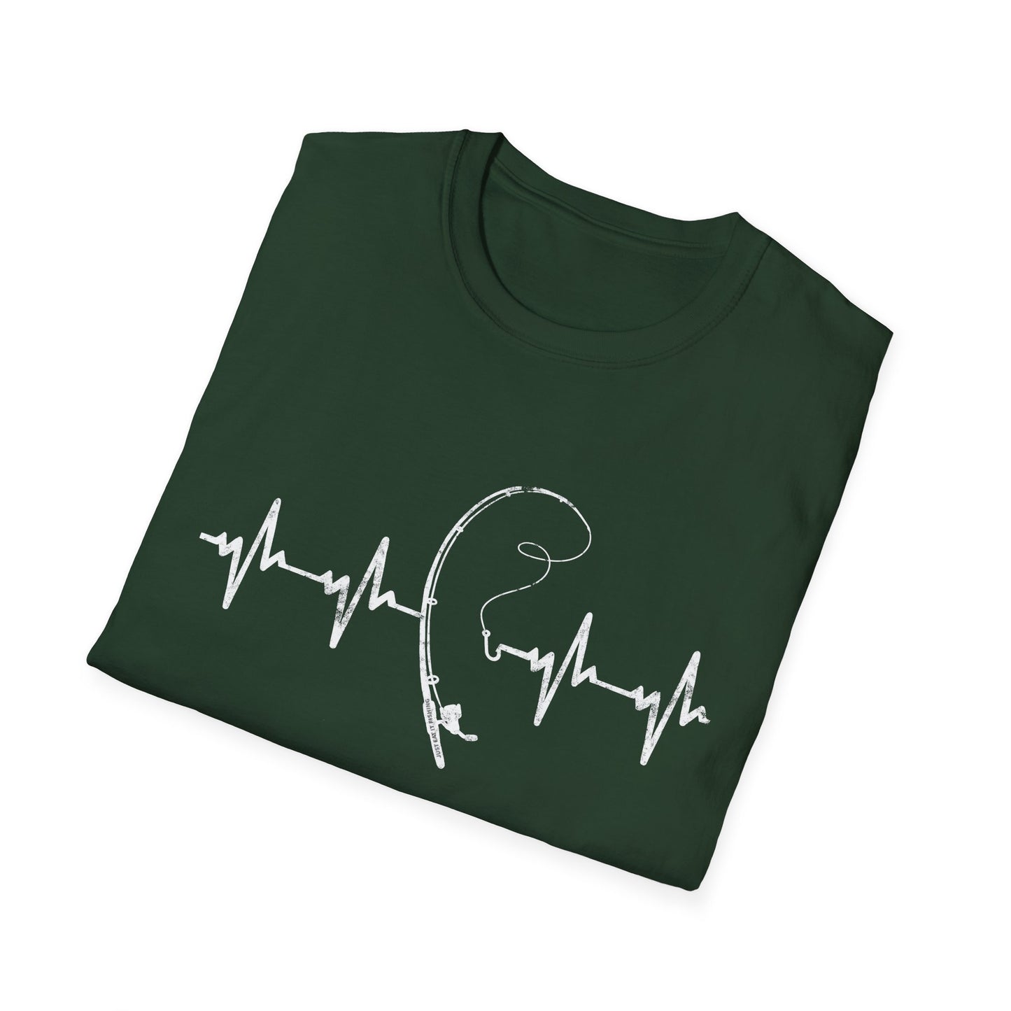 Unisex Fishing Rod Heartbeat Tee