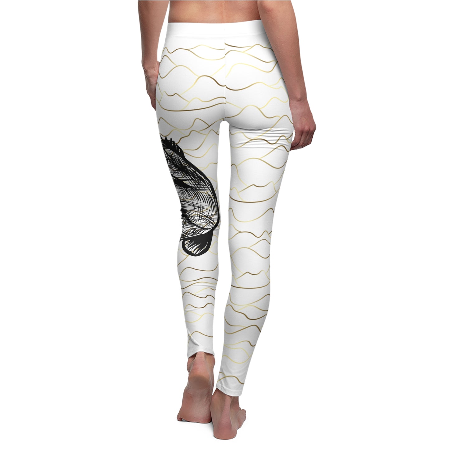 JEI Gold Water Bass Fishing Leggings