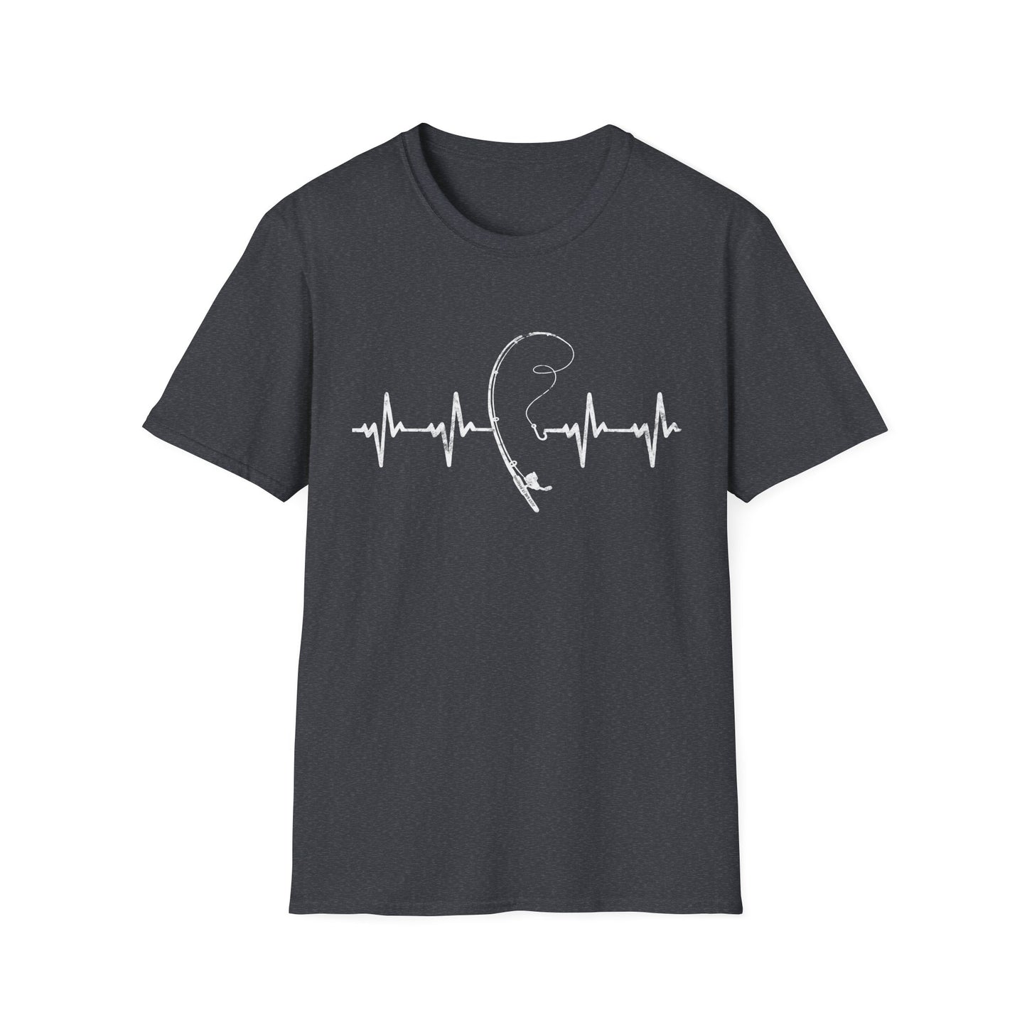 Unisex Fishing Rod Heartbeat Tee