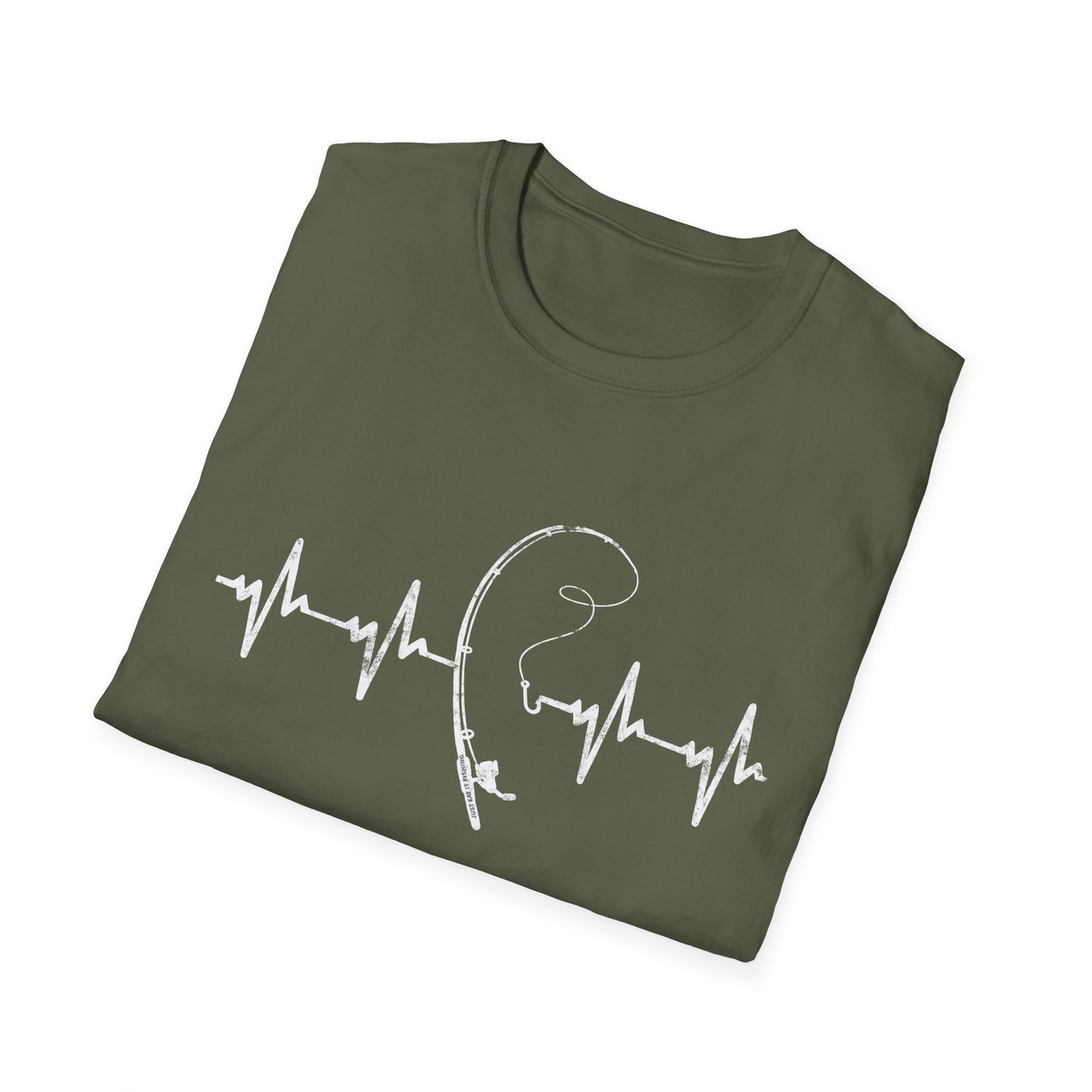 Unisex Fishing Rod Heartbeat Tee