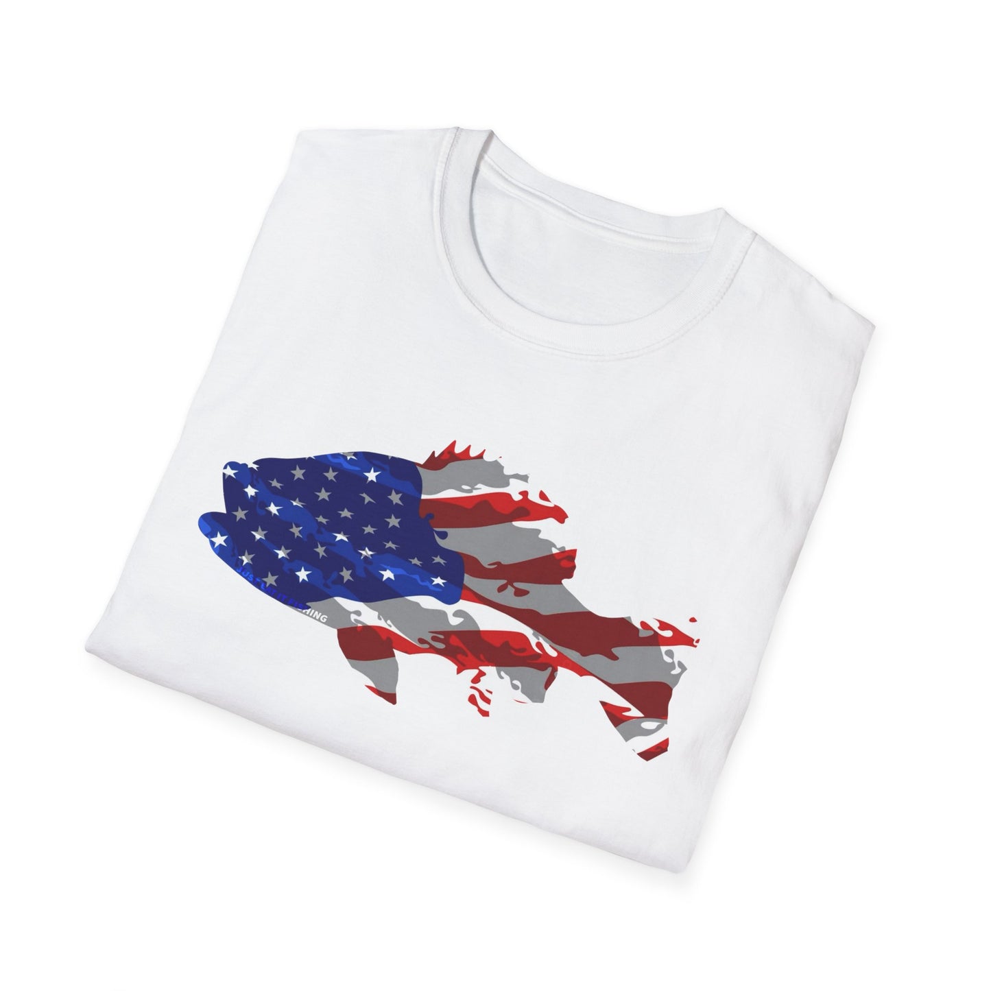 Unisex American Camo Bass Tee