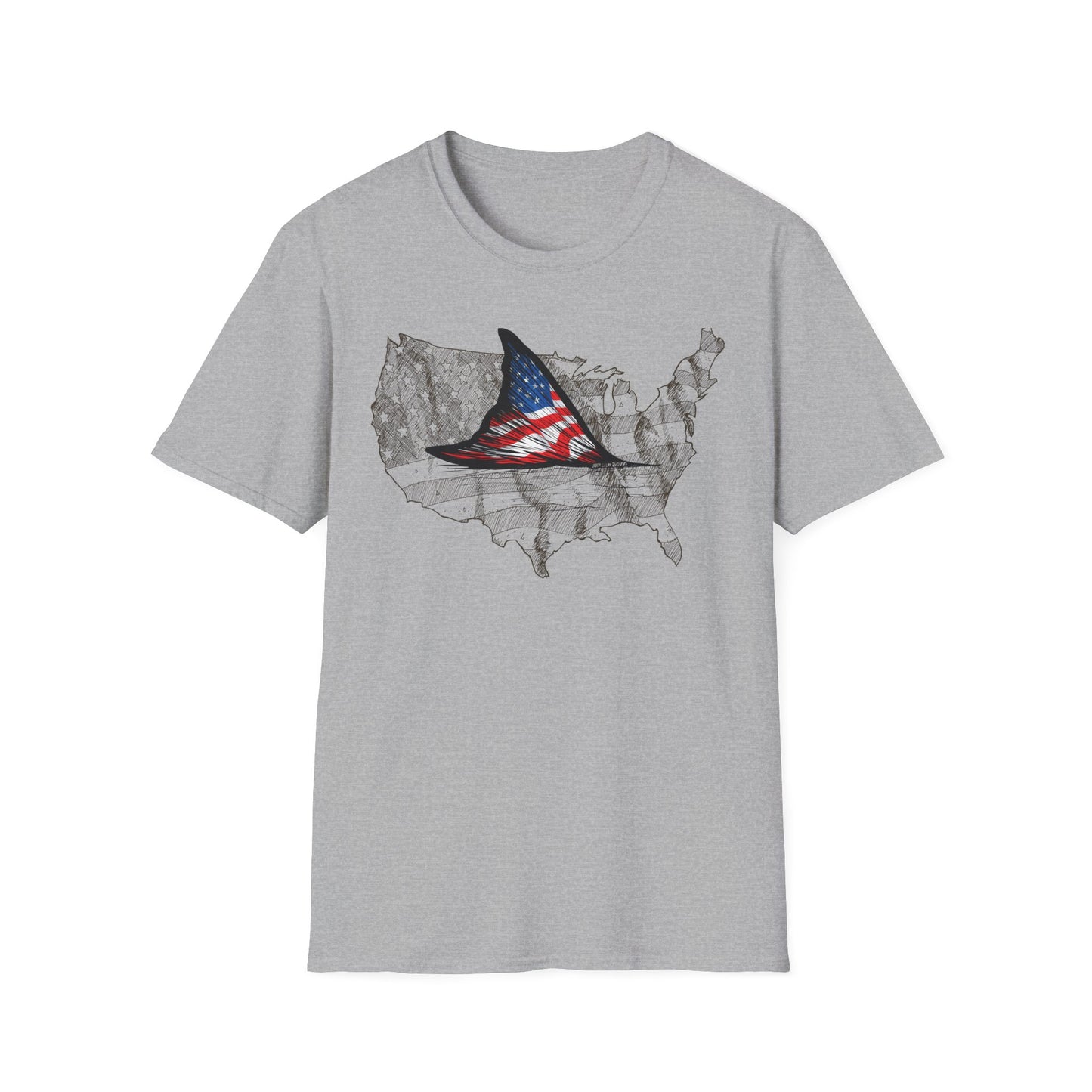 Unisex USA Fish Tail Tee