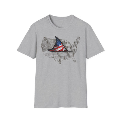 Unisex USA Fish Tail Tee