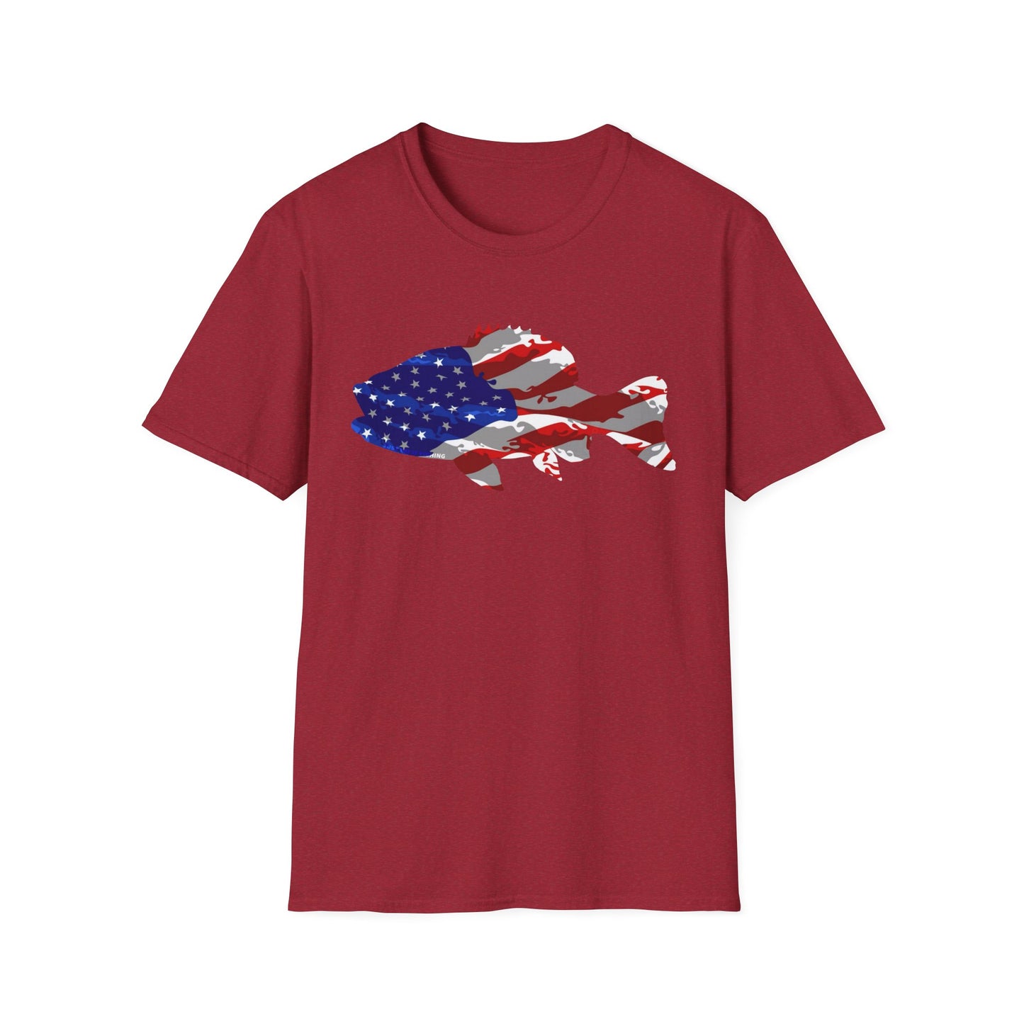 Unisex American Camo Bass Tee
