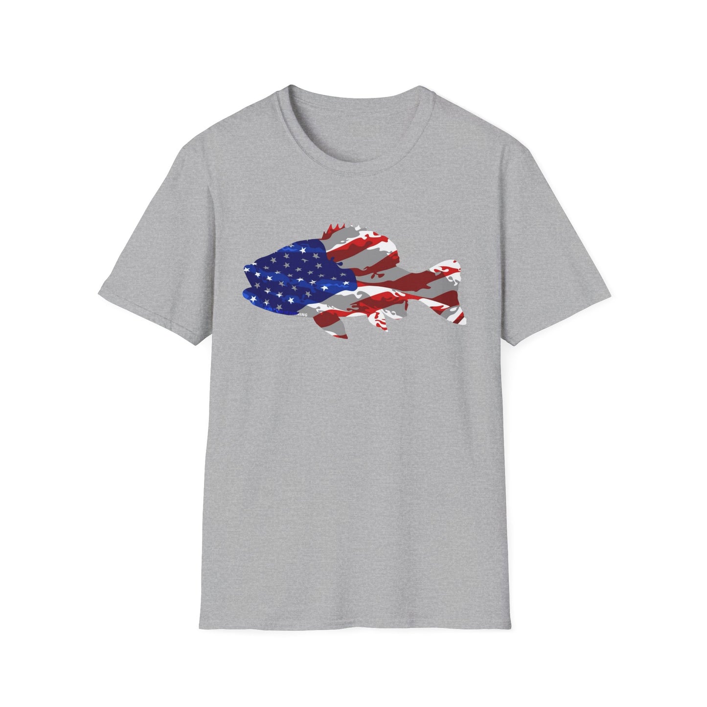Unisex American Camo Bass Tee