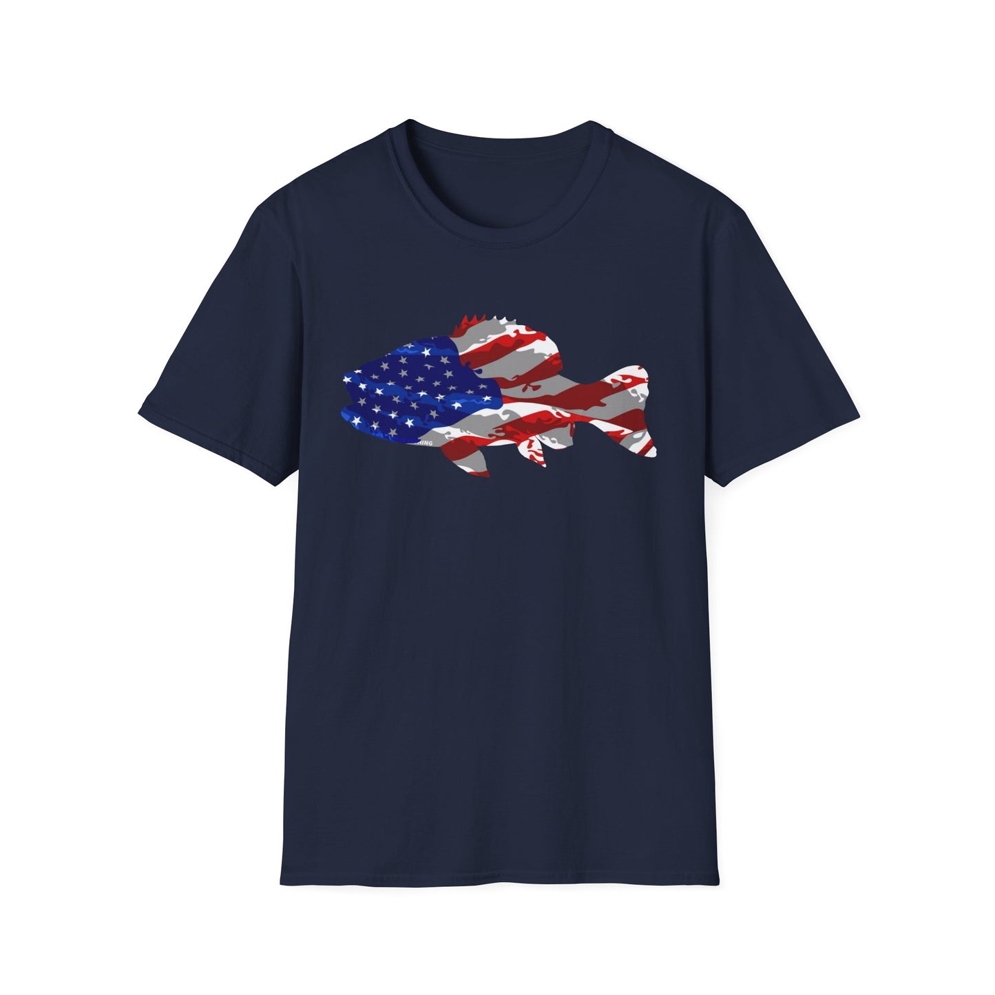Unisex American Camo Bass Tee