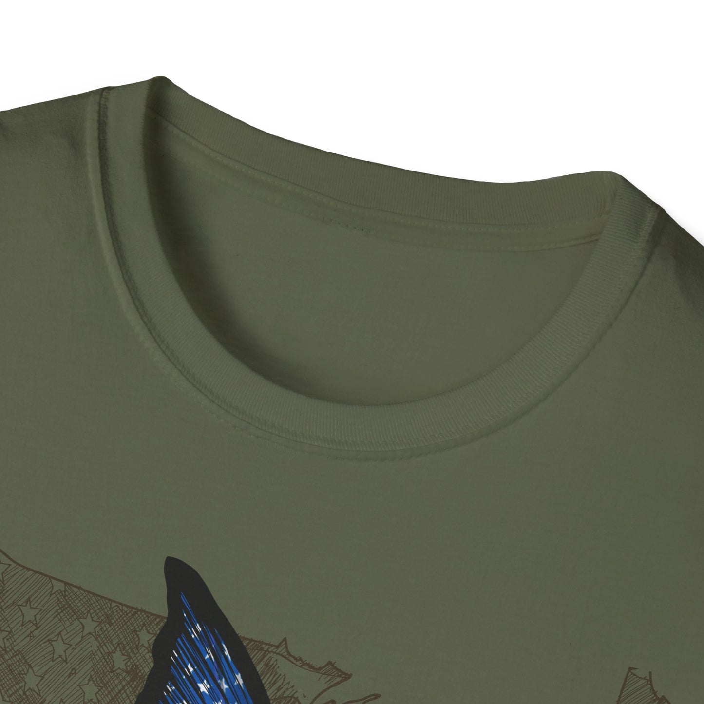 Unisex USA Fish Tail Tee