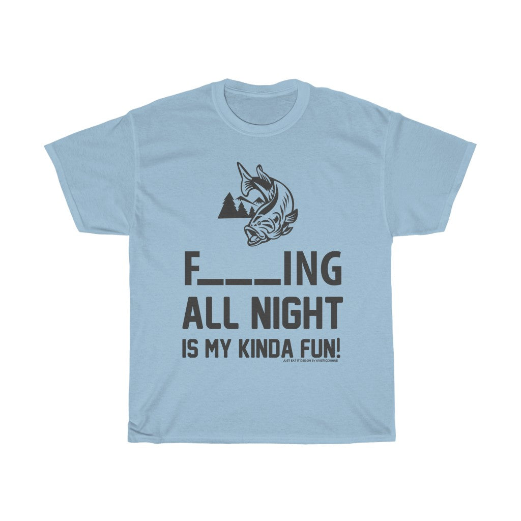 Fishing All Night Fun JEI Unisex Tee