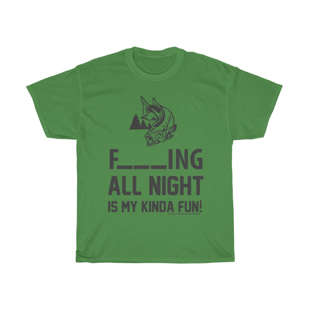 Fishing All Night Fun JEI Unisex Tee
