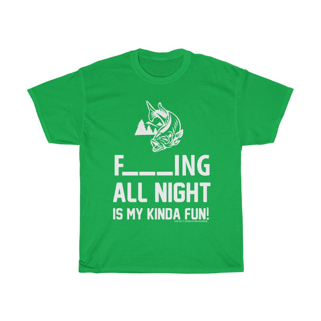 Fishing All Night Fun JEI Unisex Tee
