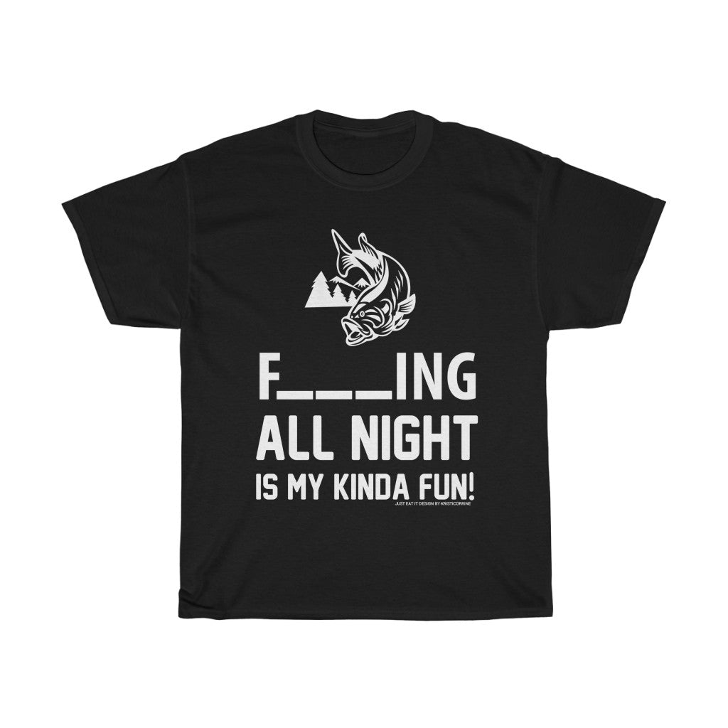 Fishing All Night Fun JEI Unisex Tee