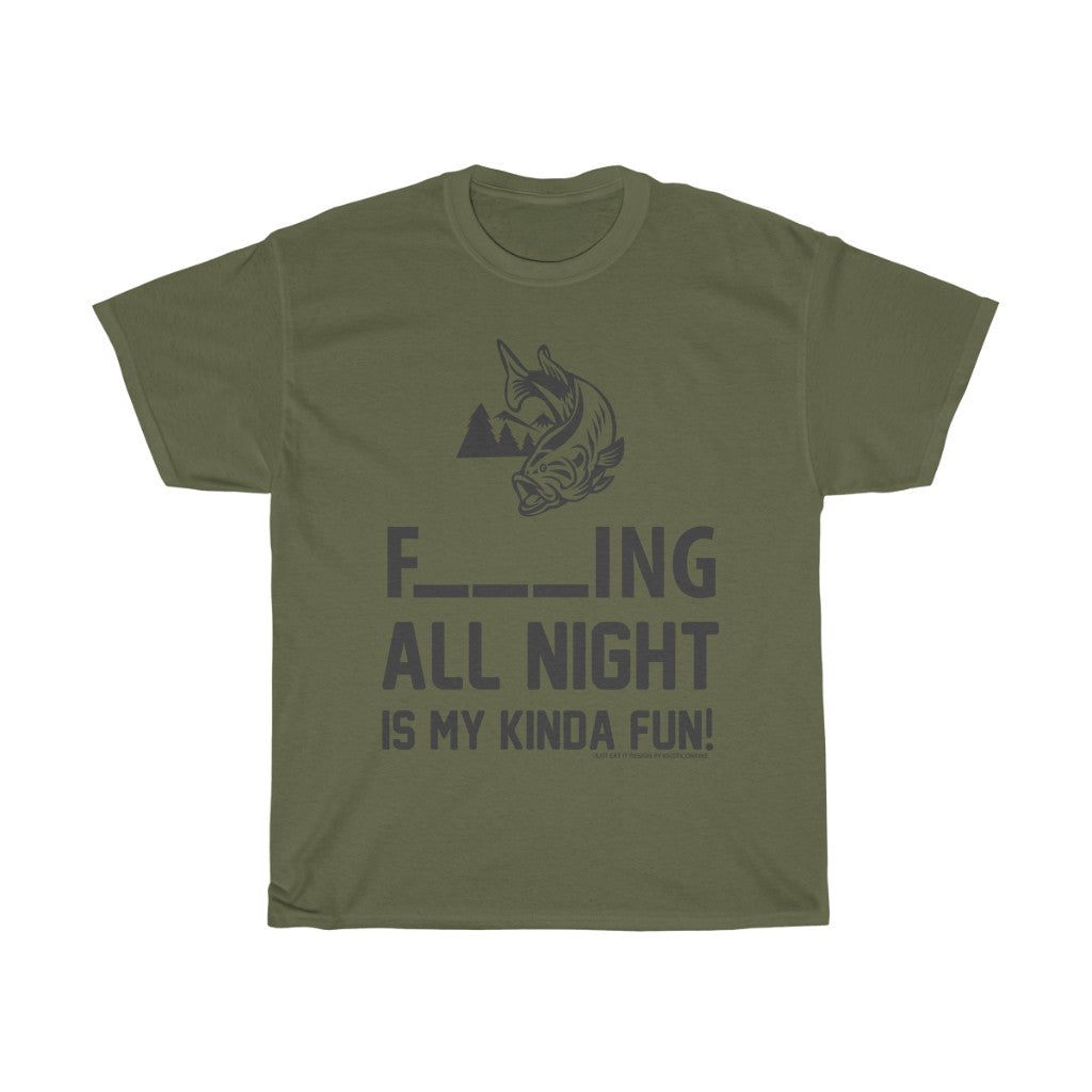 Fishing All Night Fun JEI Unisex Tee