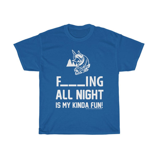Fishing All Night Fun JEI Unisex Tee