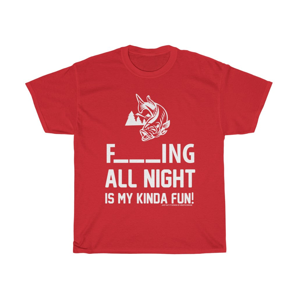 Fishing All Night Fun JEI Unisex Tee