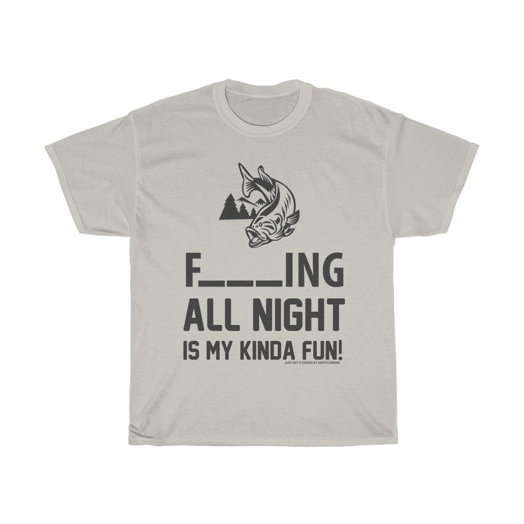 Fishing All Night Fun JEI Unisex Tee