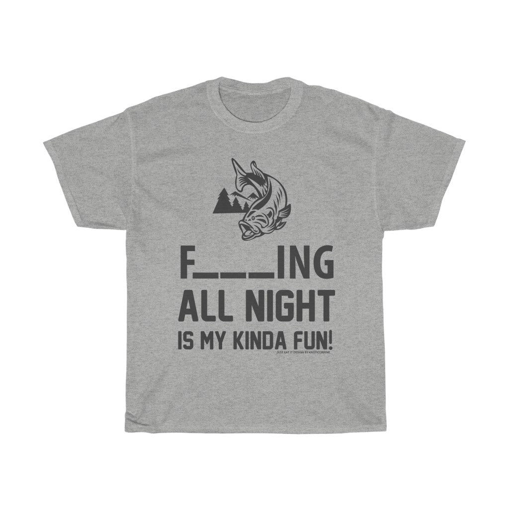 Fishing All Night Fun JEI Unisex Tee